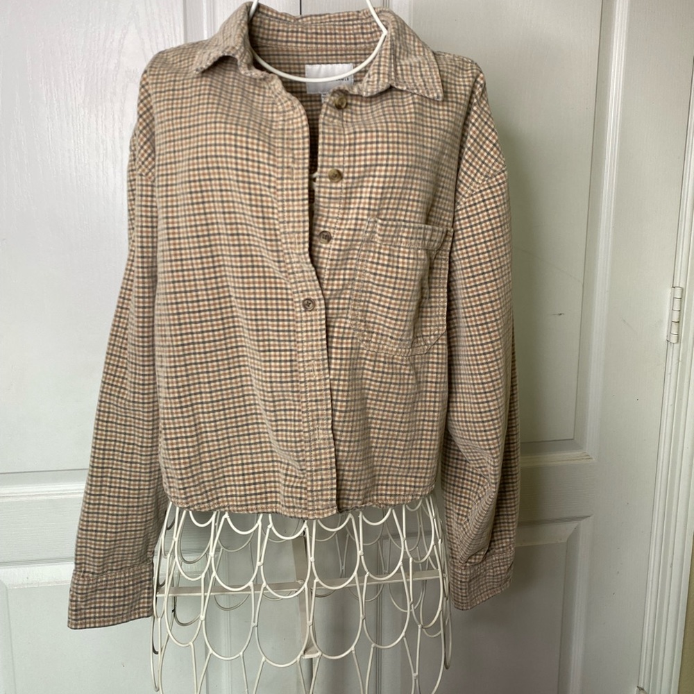 Crop top Flannel, very cute and simple